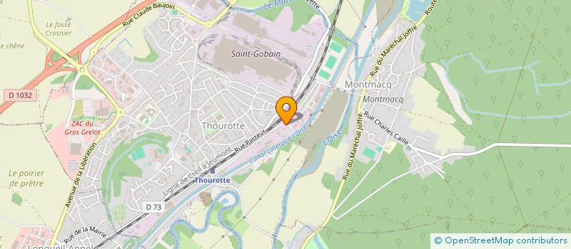 localisation de l'entreprise EUROVIA PICARDIE  THOUROTTE