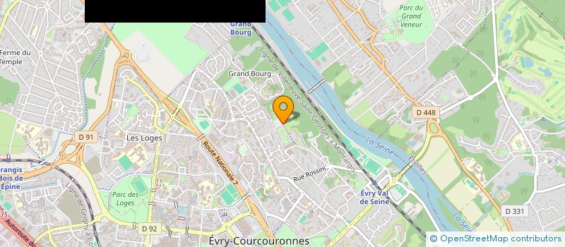 localisation de l'entreprise EUROVIANDES à EVRY-COURCOURONNES
