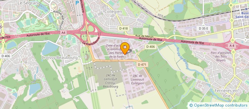 localisation de l'entreprise EUROVIM  COLLEGIEN