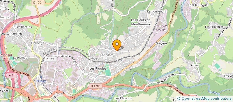 localisation de l'entreprise EUROVITI FRANCE à ANNECY