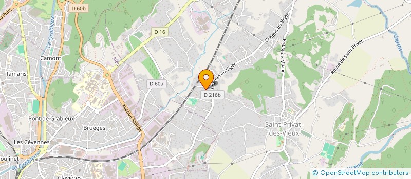 localisation de l'entreprise EUROVOLTS  SAINT-PRIVAT-DES-VIEUX