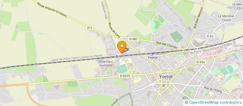 localisation de l'entreprise EUROWEAR à YVETOT