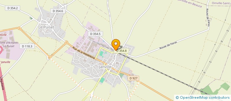 localisation de l'entreprise EUROWI à JANVILLE-EN-BEAUCE