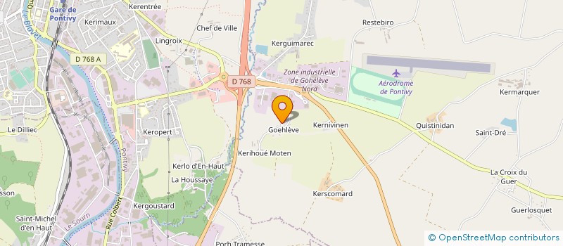 localisation de l'entreprise EUROXY à NOYAL-PONTIVY