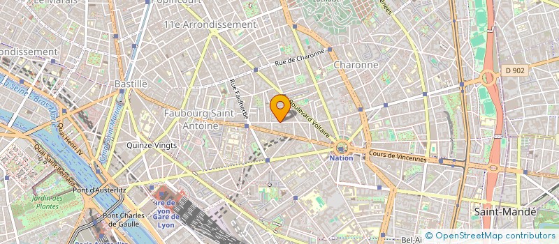 localisation de l'entreprise EUROZOOM CONTACT  PARIS