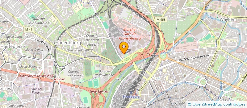 localisation de l'entreprise EURPORTE à STRASBOURG
