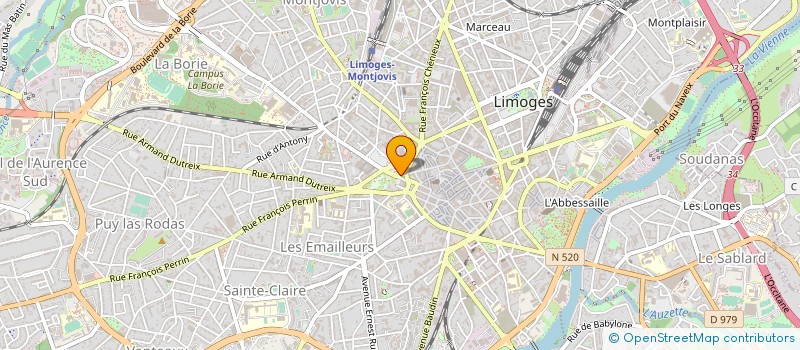 localisation de l'entreprise EURSYL à LIMOGES