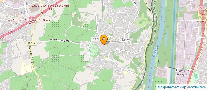 localisation de l'entreprise EURUP IMPACTS  IRIGNY