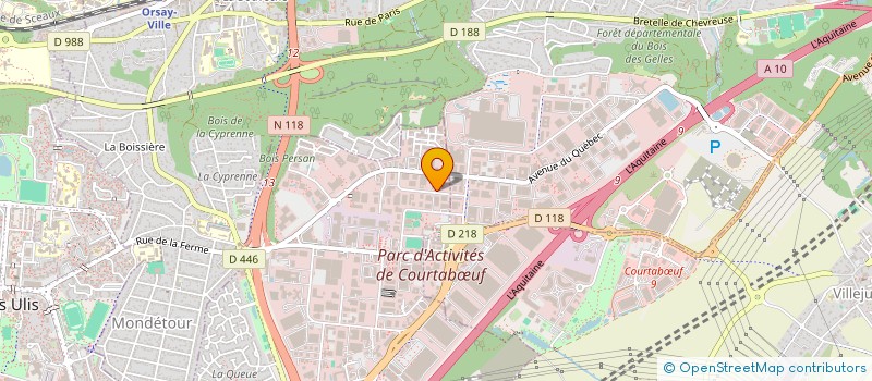 localisation de l'entreprise EURUS METROLOGIE à LES ULIS