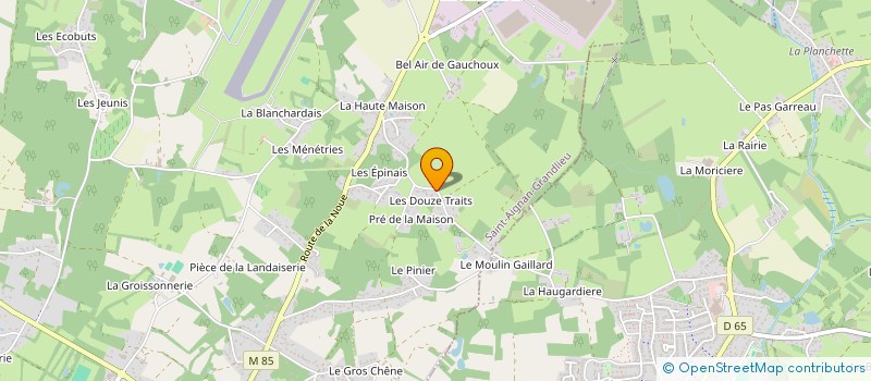 localisation de l'entreprise EURVAD  SAINT-AIGNAN-GRANDLIEU