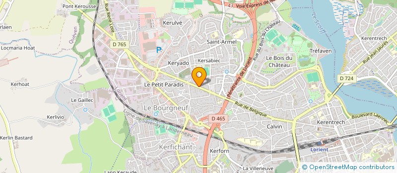 localisation de l'entreprise EURVAD  LORIENT