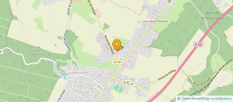 localisation de l'entreprise EURYALE INVESTISSEMENT  ISNEAUVILLE