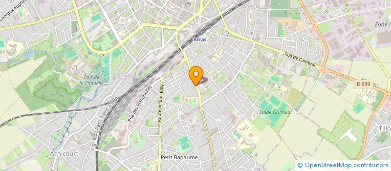 localisation de l'entreprise EURYALOS à ARRAS