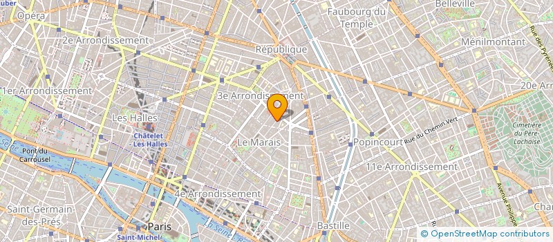 localisation de l'entreprise EURYDICE à PARIS