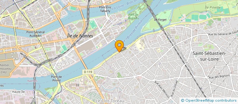 localisation de l'entreprise EURYDICE à SAINT-SEBASTIEN-SUR-LOIRE