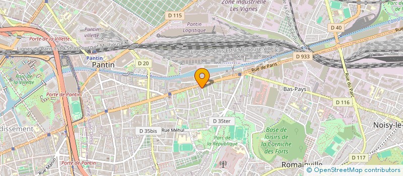localisation de l'entreprise EURYDICE à PANTIN