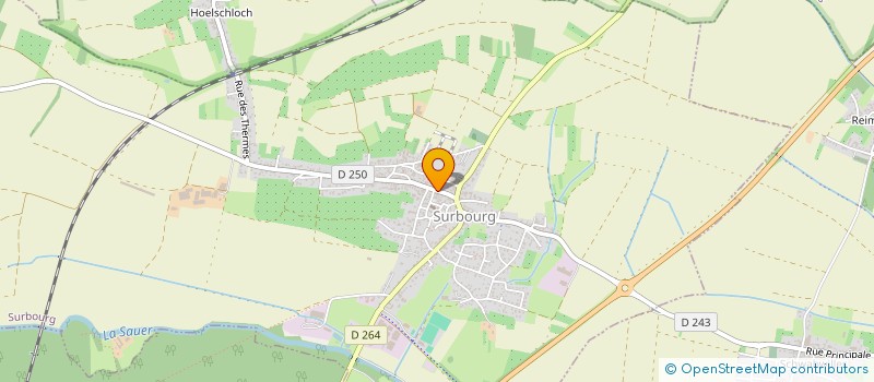 localisation de l'entreprise EURYDICE  SURBOURG