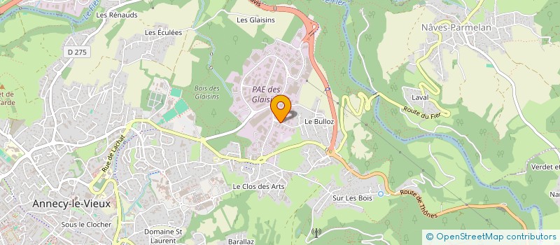 localisation de l'entreprise EURYDICE à ANNECY