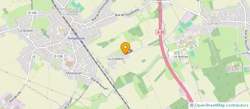 localisation de l'entreprise EURYTH.ME  TEMPLEUVE-EN-PEVELE