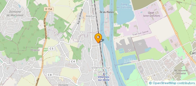 localisation de l'entreprise EURYTHMANCE à VILLENNES-SUR-SEINE