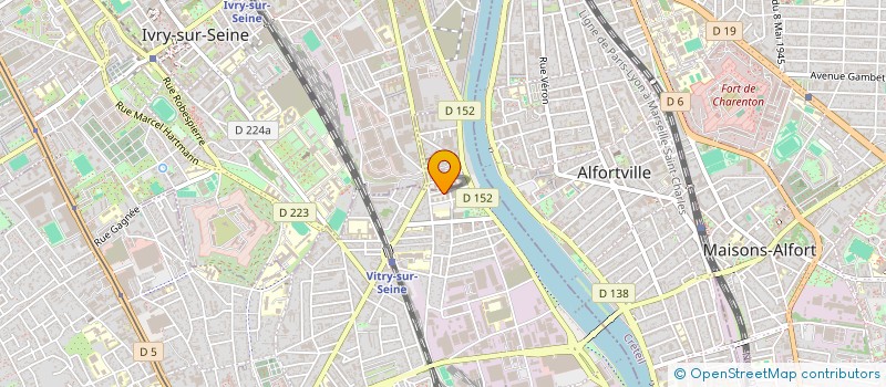 localisation de l'entreprise EURYTHMIE PARIS  VITRY-SUR-SEINE