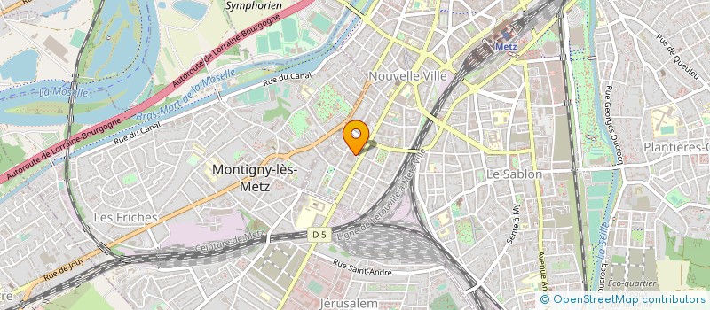localisation de l'entreprise EUSKADI à METZ