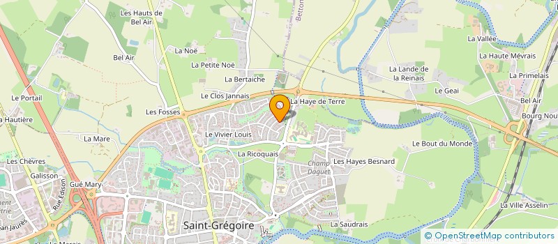 localisation de l'entreprise EUSKAL AMETZA  SAINT-GREGOIRE