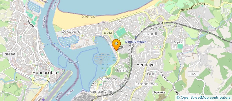 localisation de l'entreprise EUSKAL ETXEA  HENDAYE