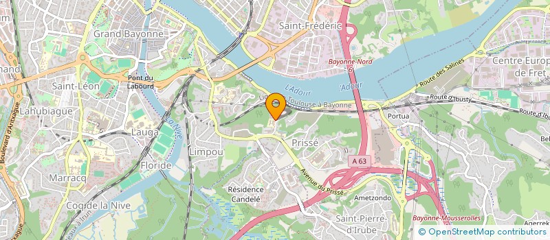 localisation de l'entreprise EUSKAL HERRI TAXI / VTC à BAYONNE