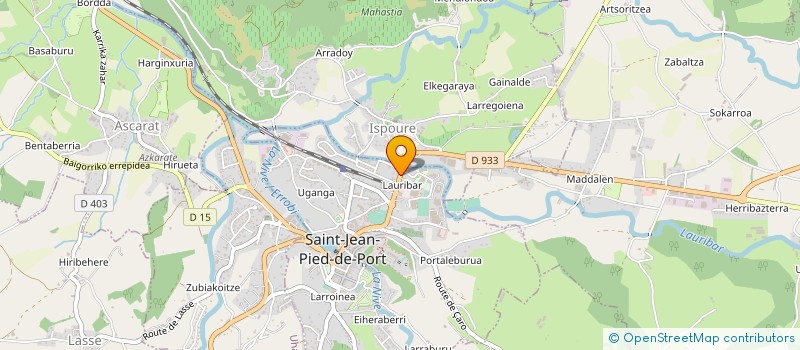 localisation de l'entreprise EUSKAL IRRATIAK à SAINT-JEAN-PIED-DE-PORT