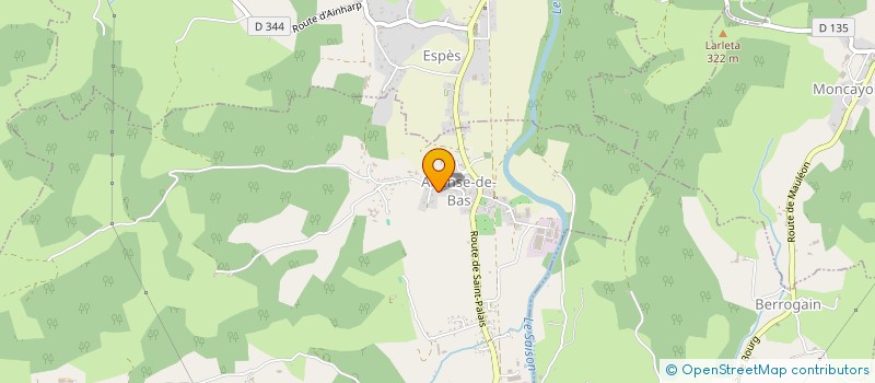 localisation de l'entreprise EUSKAL KIROLAK  VIODOS-ABENSE-DE-BAS