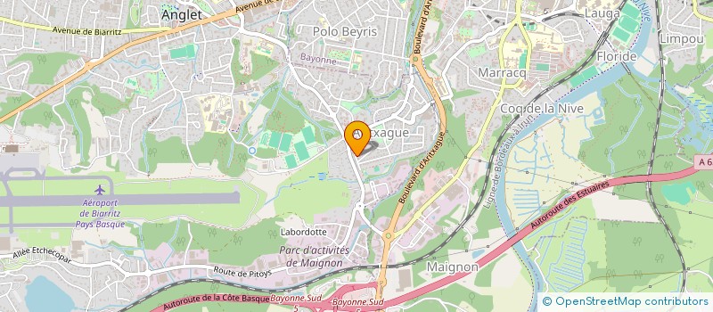 localisation de l'entreprise EUSKAL OINEZ à ANGLET
