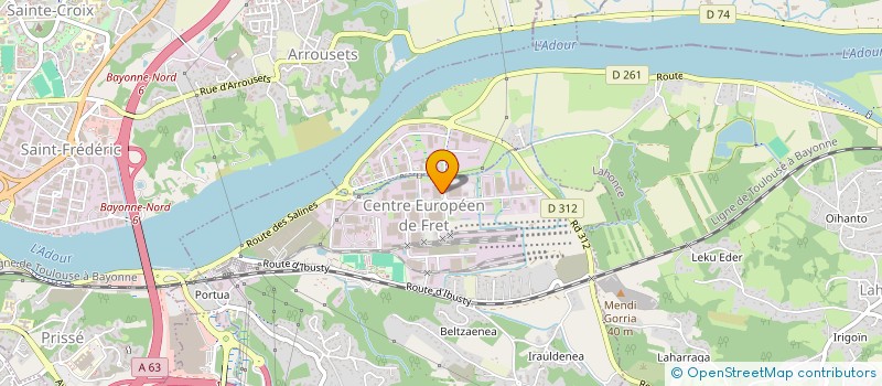localisation de l'entreprise EUSKAL TELEPHONE à LAHONCE