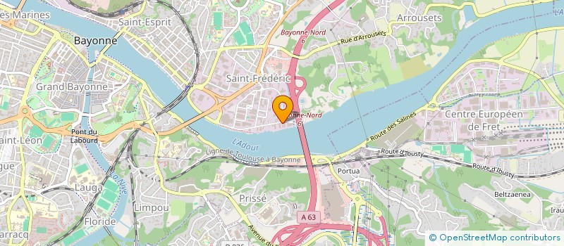 localisation de l'entreprise EUSKAL VAN à BAYONNE