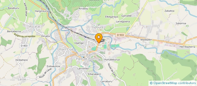 localisation de l'entreprise EUSKALTEK à SAINT-JEAN-PIED-DE-PORT