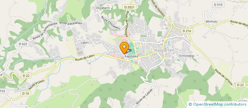 localisation de l'entreprise EUSKAN  HASPARREN