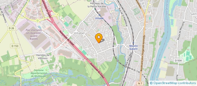 localisation de l'entreprise EUSKANIM  VILLABE