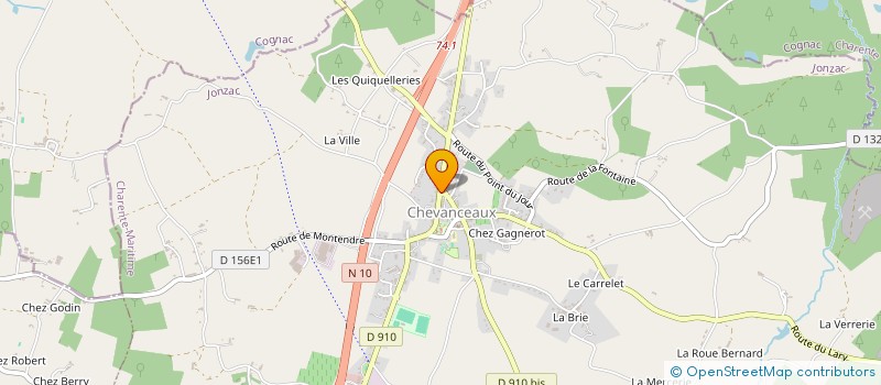 localisation de l'entreprise EUSKARA  CHEVANCEAUX