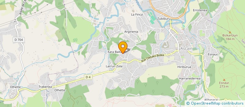 localisation de l'entreprise EUSKATAK  ASCAIN