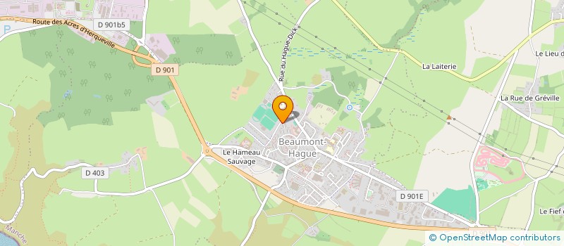 localisation de l'entreprise EUSTACHE  LA HAGUE