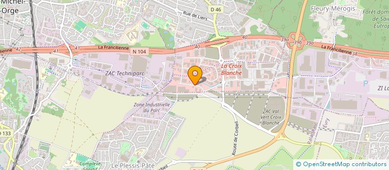 localisation de l'entreprise EUSTON SSI  EVRY-COURCOURONNES