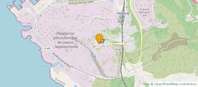 localisation de l'entreprise EUTECH à MARTIGUES