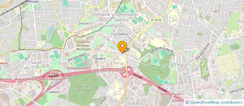 localisation de l'entreprise EUTEK  PESSAC