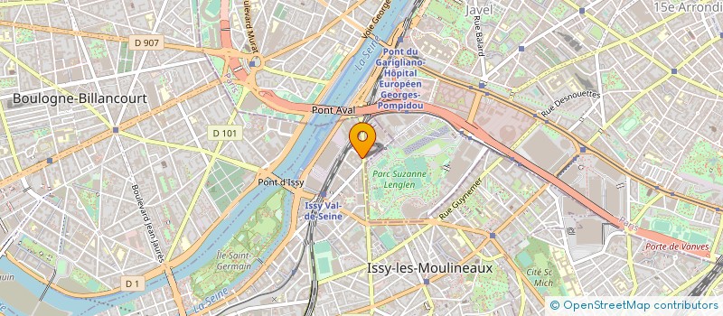 localisation de l'entreprise EUTELSAT S.A. à ISSY-LES-MOULINEAUX
