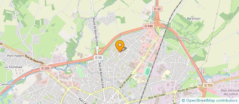 localisation de l'entreprise EUTERPE à CHALLANS