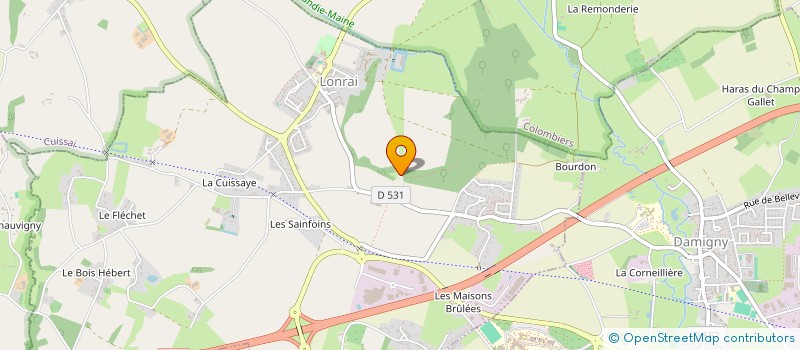 localisation de l'entreprise EUTERPE à DAMIGNY