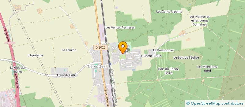 localisation de l'entreprise EUTERPE EN CHANSONS à CERCOTTES
