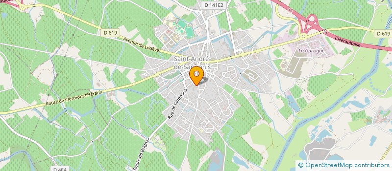 localisation de l'entreprise EUTERPE PRODUCTION DIFFUSION  SAINT-ANDRE-DE-SANGONIS