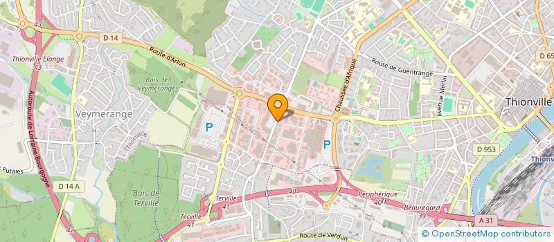 localisation de l'entreprise EUTHENIA à THIONVILLE