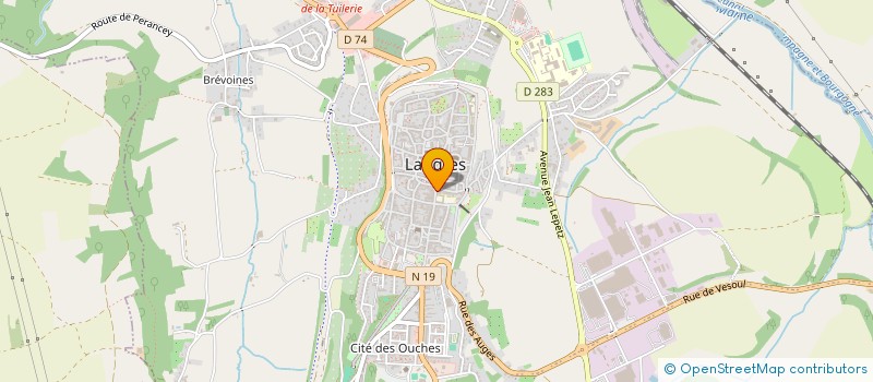 localisation de l'entreprise EUTIAL  LANGRES